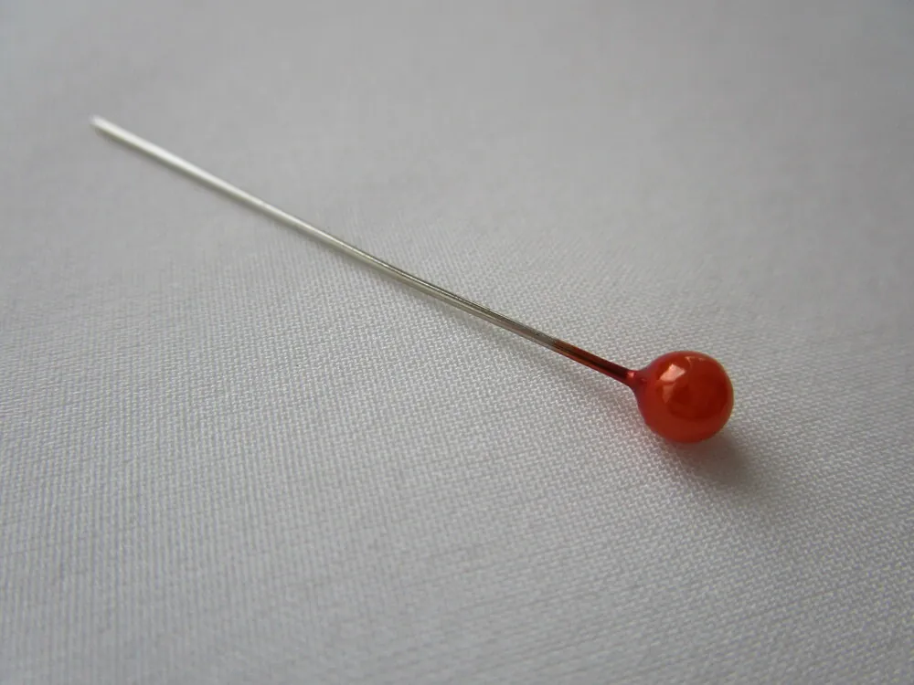 Ozdobný špendlík "pomarančový" - 40 mm