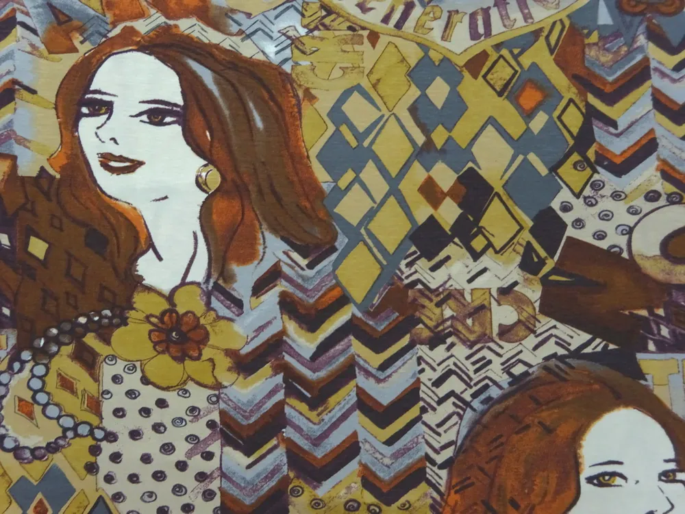 Úplet béžový "tvár ženy"