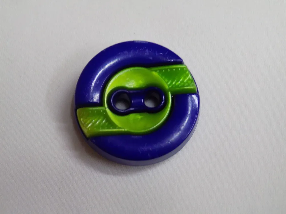 Gombík "modro-zelený" - 23 mm 
