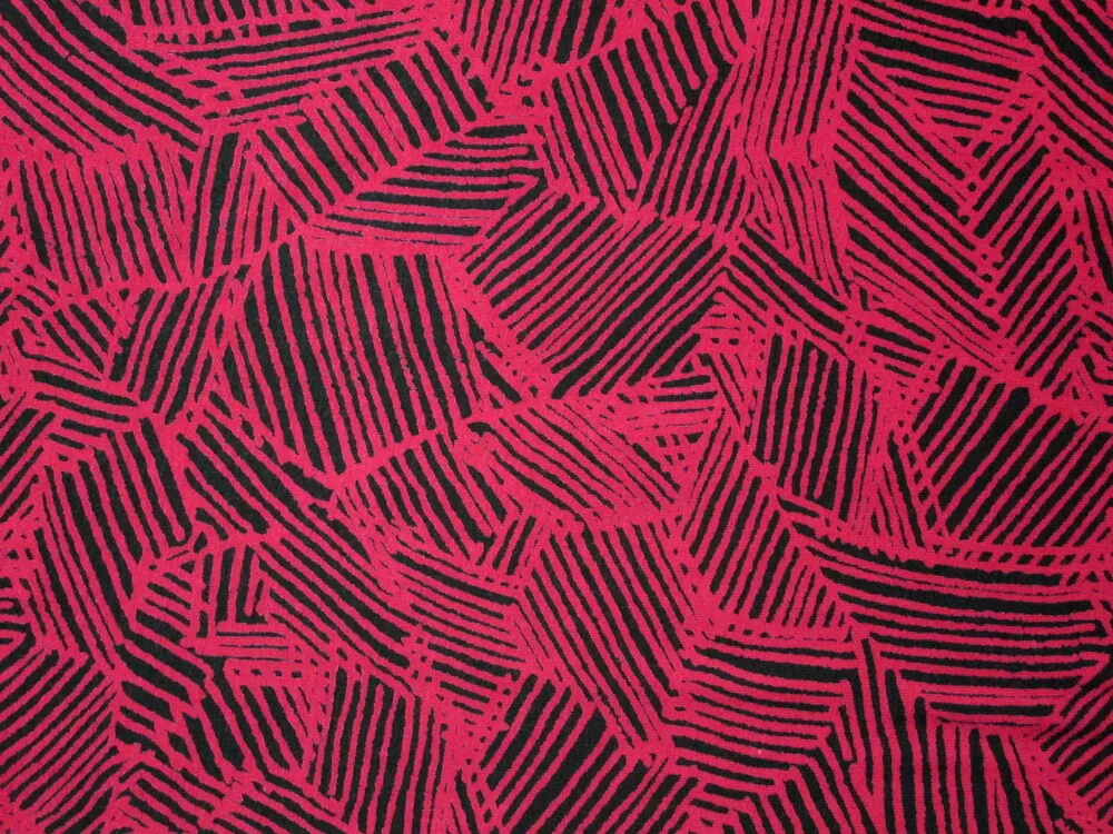 Úplet červeno - čierny "nepravidelné čiary"