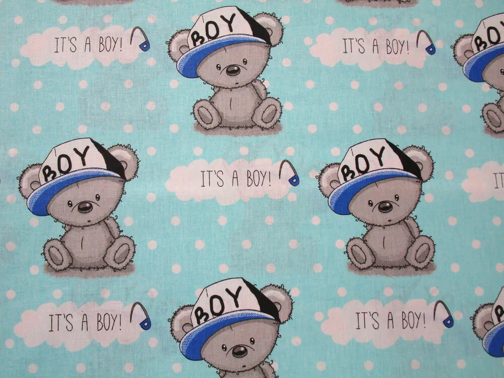 Bavlna tyrkysová "IT´S A BOY"