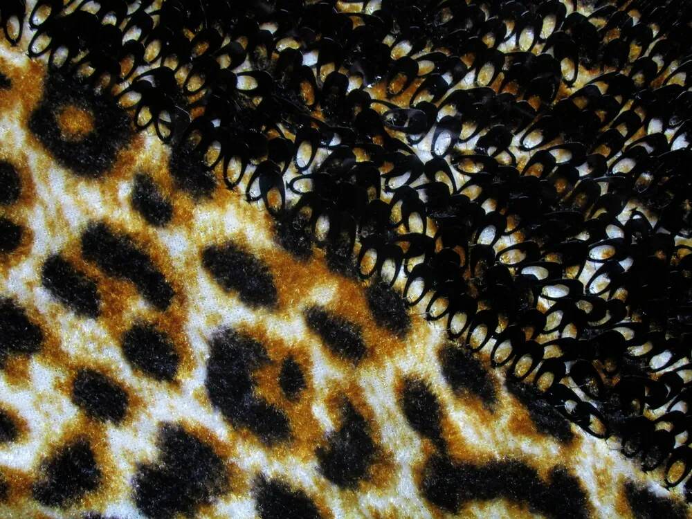 Úplet leopard "čierne flitre" 