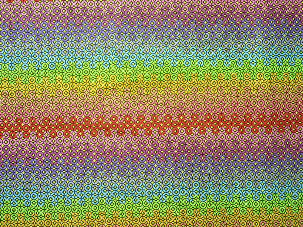 Bavlna farebná "kruhy" 