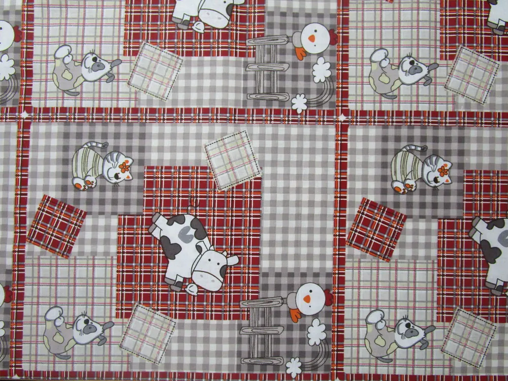 Bavlna maslovo-hnedá "kravička, kuriatko"