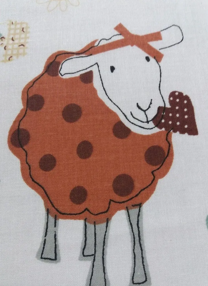 Bavlna biela "ovečky"