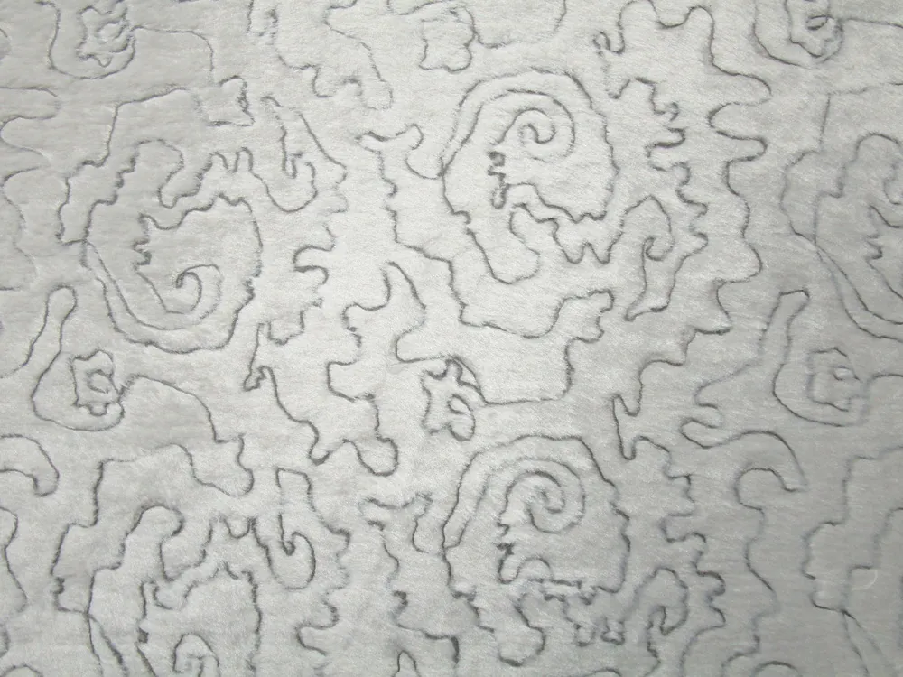 Kožušina maslová "sivé vlnky" - nízky vlas 