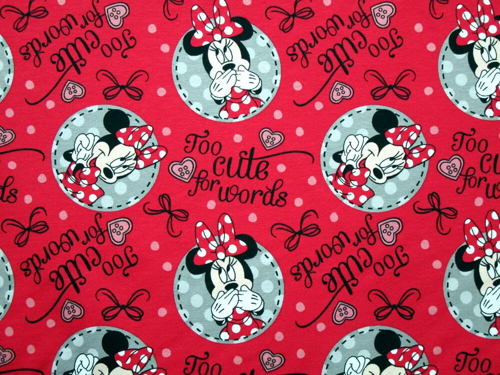 Teplákovina červená "Minie" 