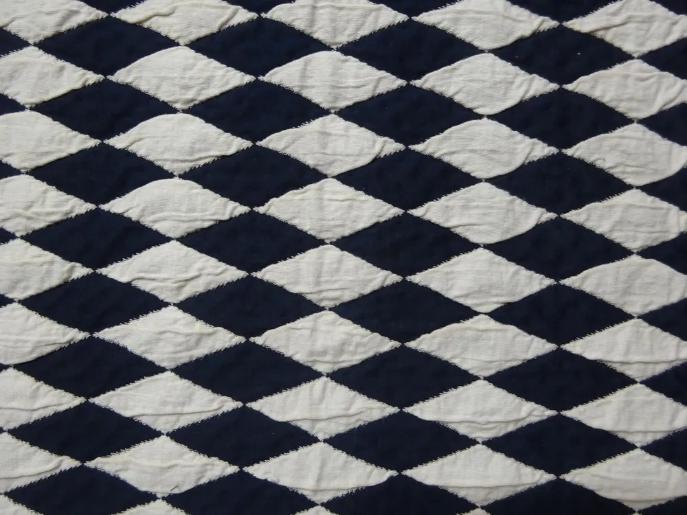 Úplet bielo-modrý "piky" - zbytok 