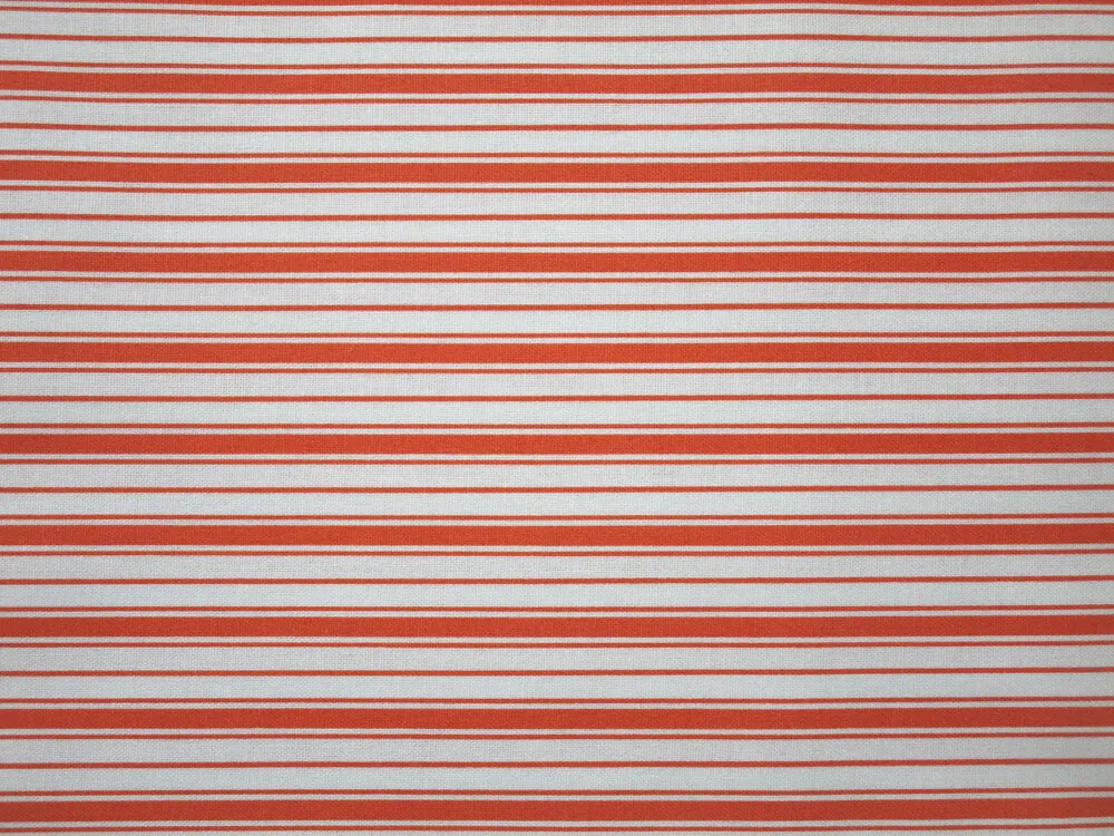 Bavlna biela "pomarančové pásiky" 