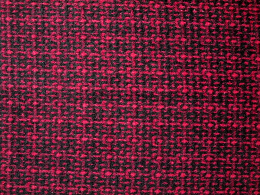 Kabátovina "červeno - čierna" - zbytok 