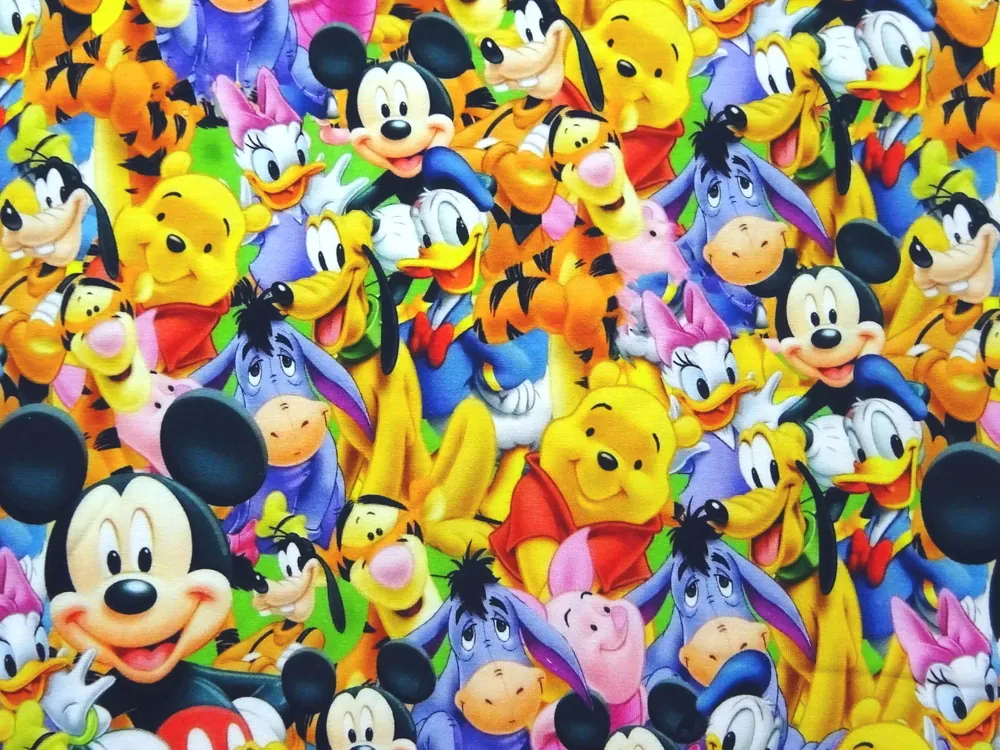 Úplet farebný "Disney postavičky" 