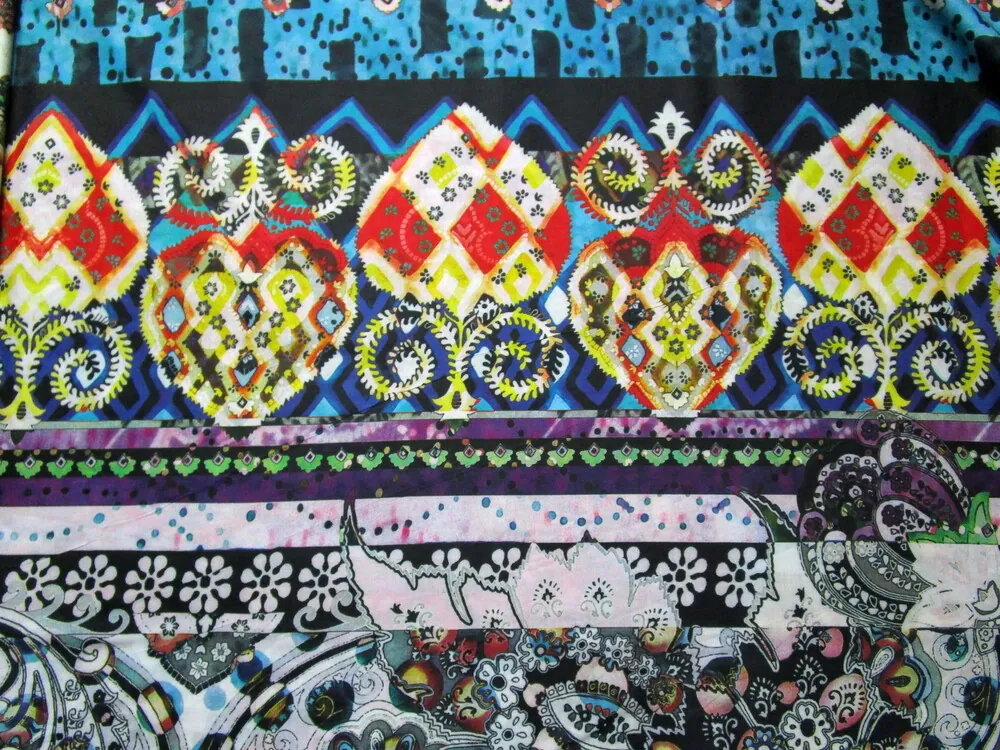 Bavlna farebná "rôzne vzory"