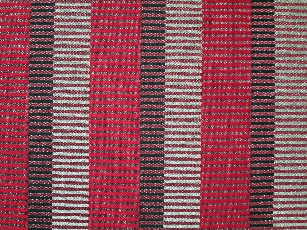 Úplet Lucien "béžovo-červeno-čierny pásik"