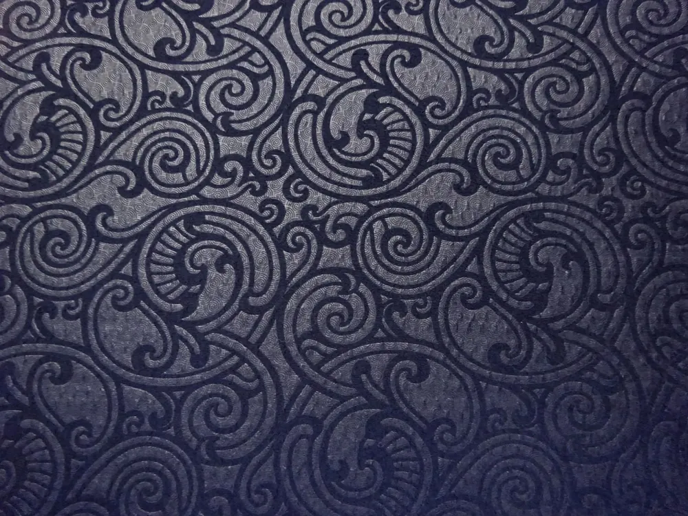 Úplet Bormio tmavomodrý "spirale"