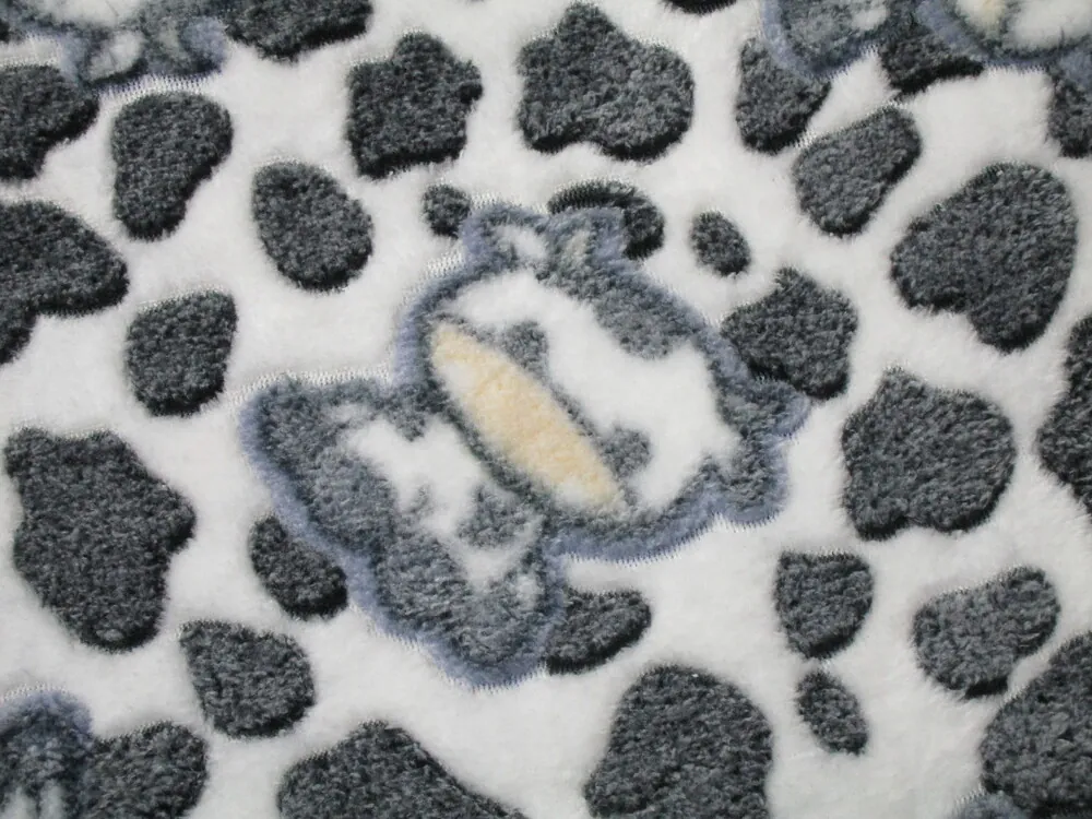 Fleece biely "kravičky"