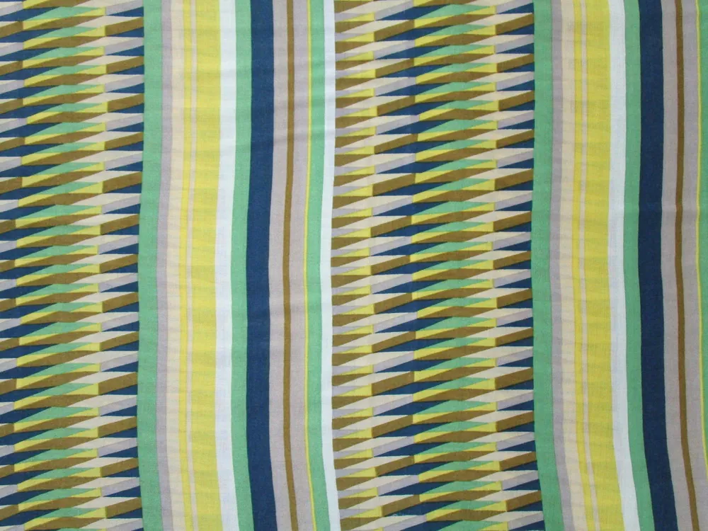 Šatovka bielo-žlto-zeleno-modrá "indiano"