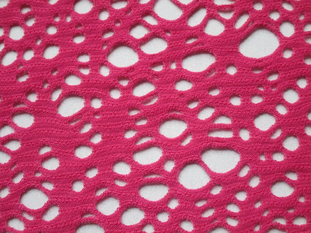 Krajka elastická ružová "dierkovaná"