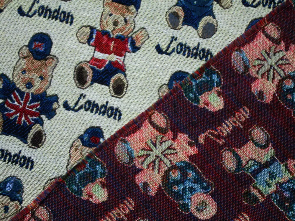 Gobelín béžový "macko, London"