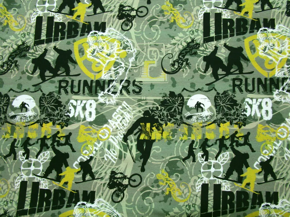 Teplákovina olivová "runners"