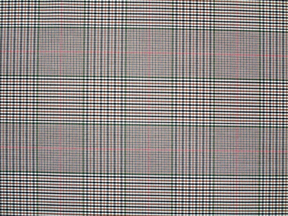 Kostýmovka bielo-hnedá "červeno-zeleno-čierne káro"