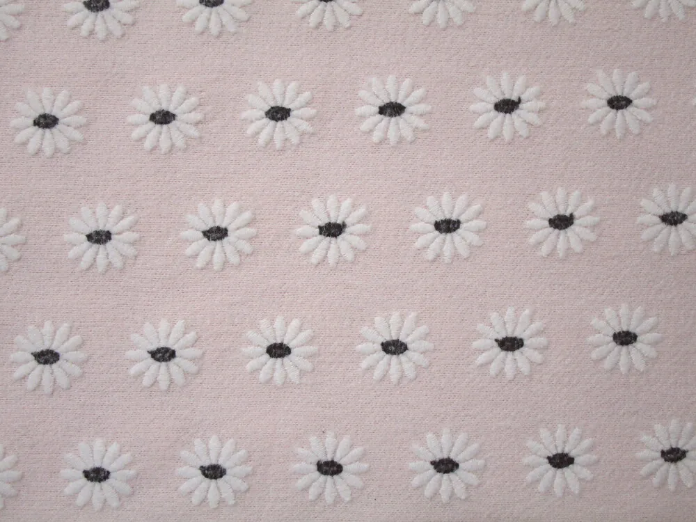 Svetrovina svetloružová "plastické kvety"