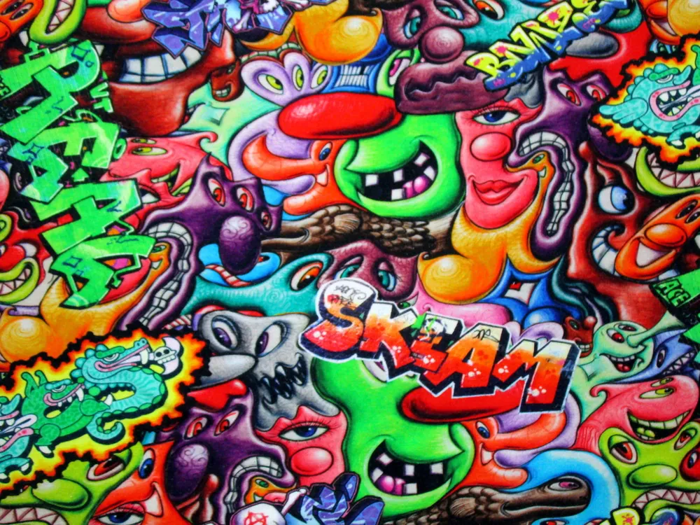 Teplákovina počesaná "grafity"