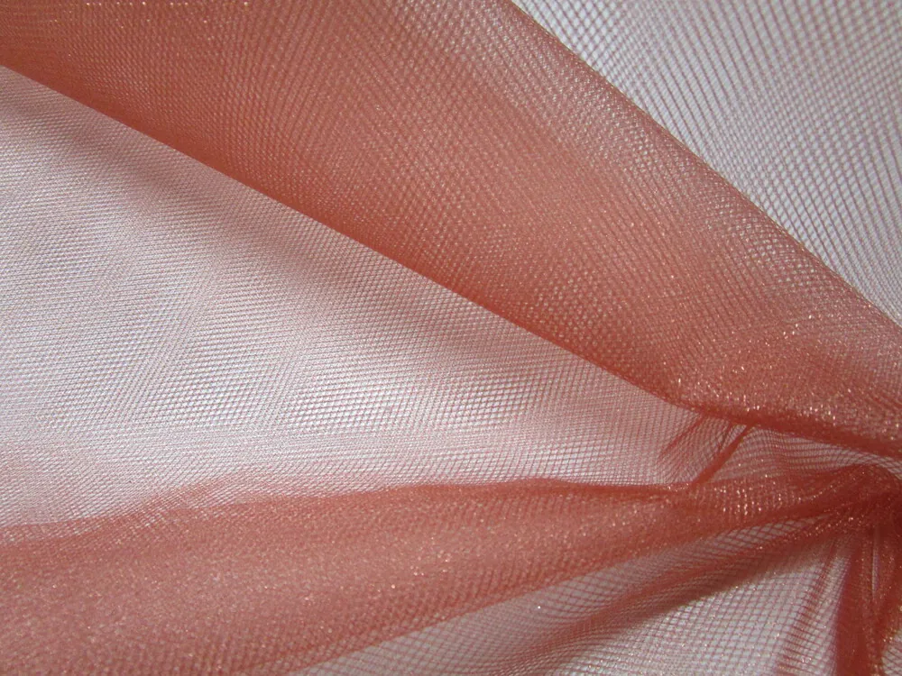 Tyl shining "tehlový"