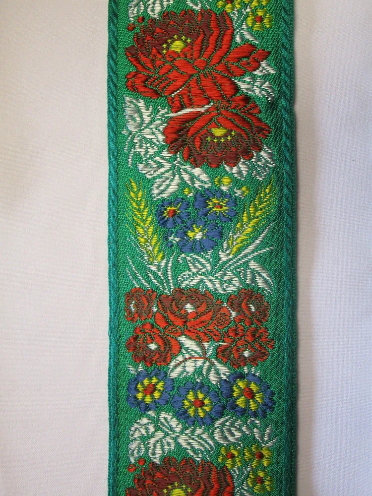 Stuha krojová zelená - 68 mm