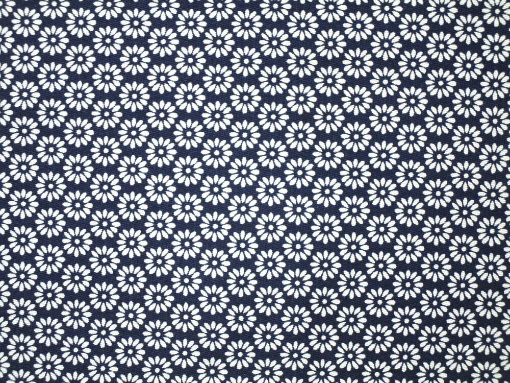 Riflovina tmavomodrá "biele kvety" 