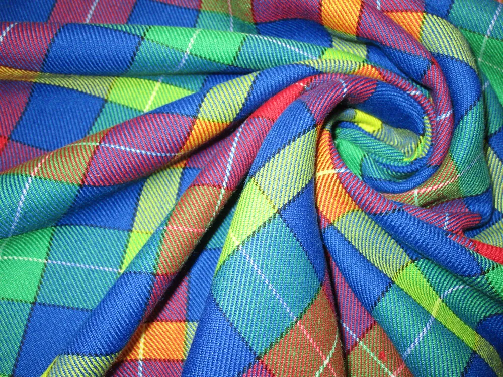 Kostýmovka farebná "žlté káro"