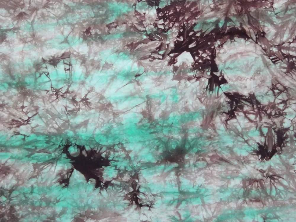 Šatovka tyrkysová "fišé batika"