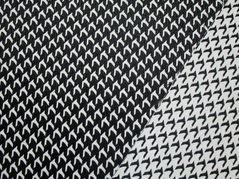 Kostýmovka maslovo-čierna "vzorovaná" - obojstranná, opačne pruží