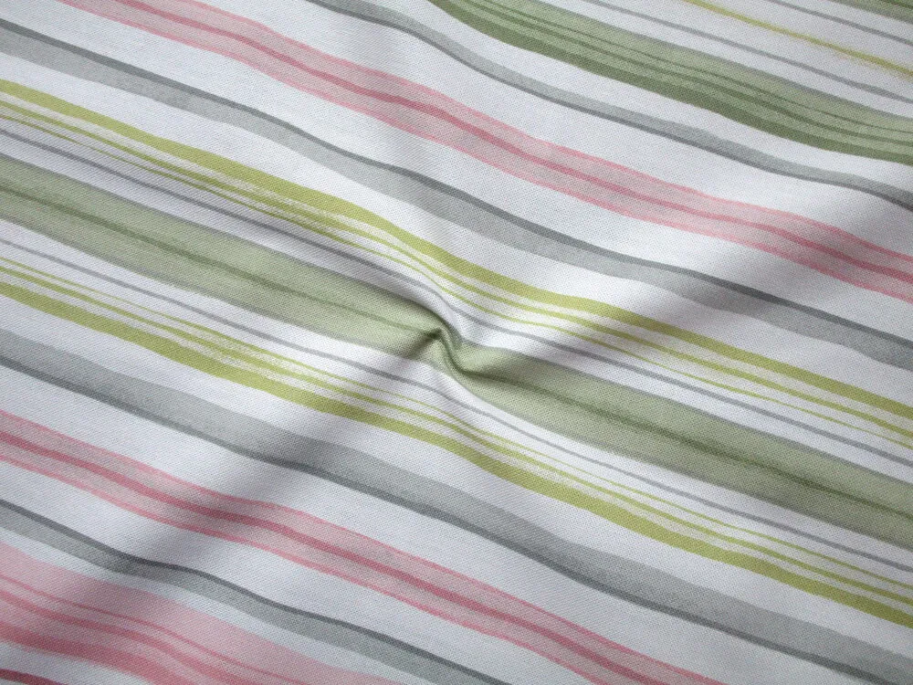 Poťahovka biela "farebné pásiky" 