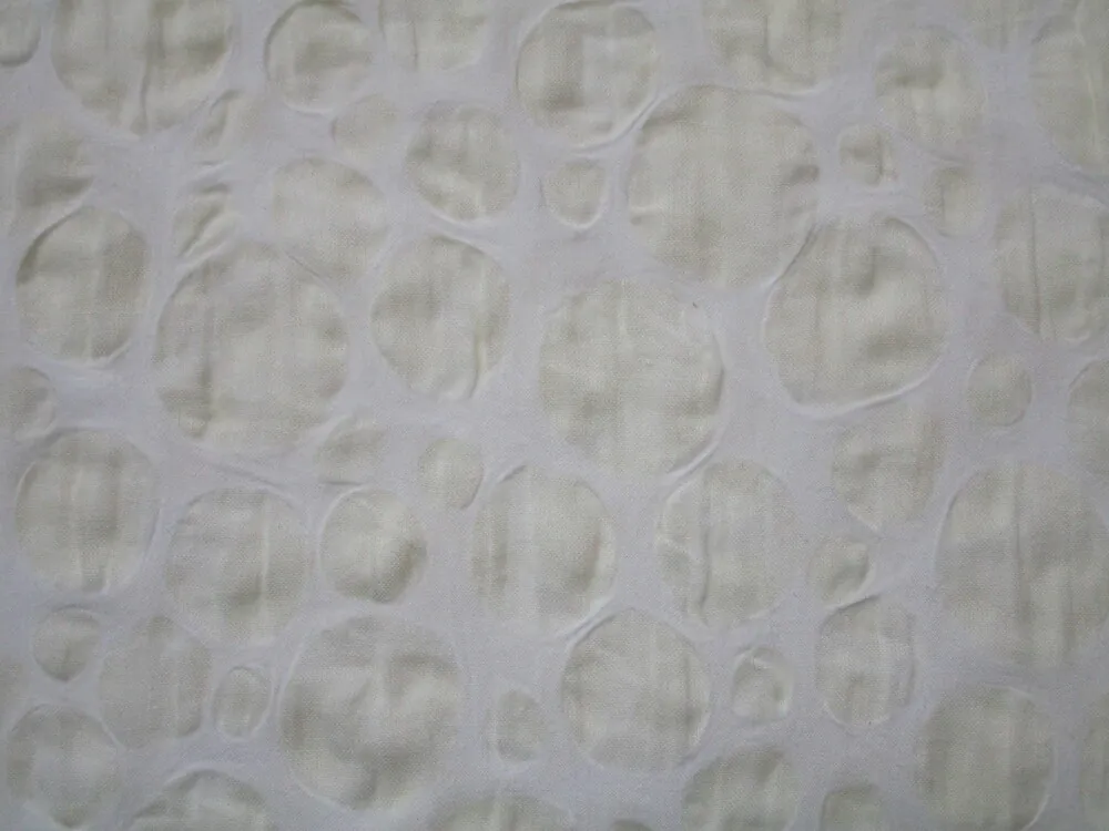 Bavlna maslová "biela sieťka" - vypaľovaný vzor