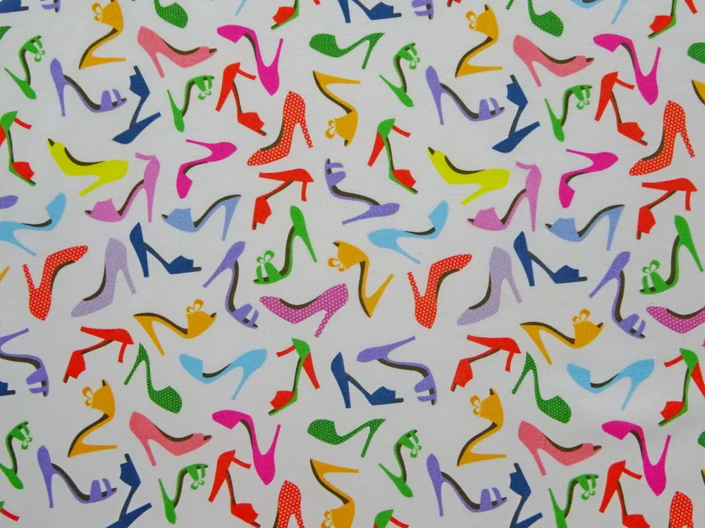 Úplet biely "farebné dámske lodičky"