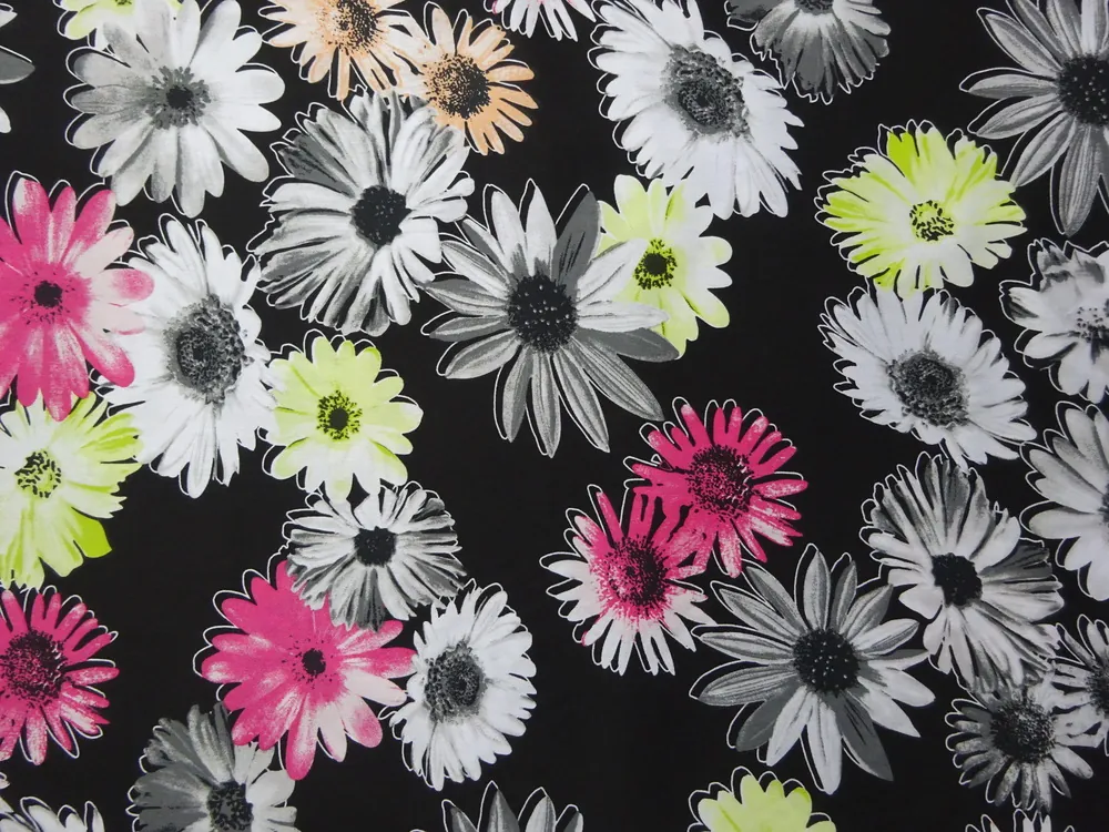 Riflovina čierna "farebné kvety" 