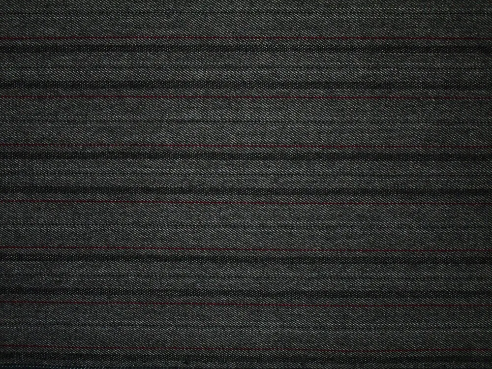 Kostýmovka tmavosivá "vínový pásik"