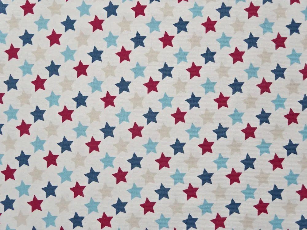 Úplet smotanový "farebné hviezdičky"