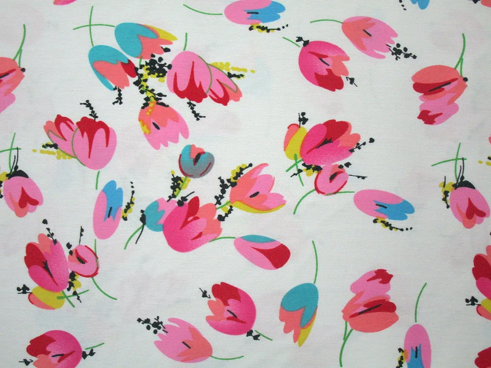 Riflovina smotanová "tulipány"