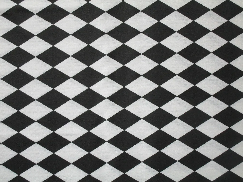 Bavlna bielo-čierna "harlekýn"