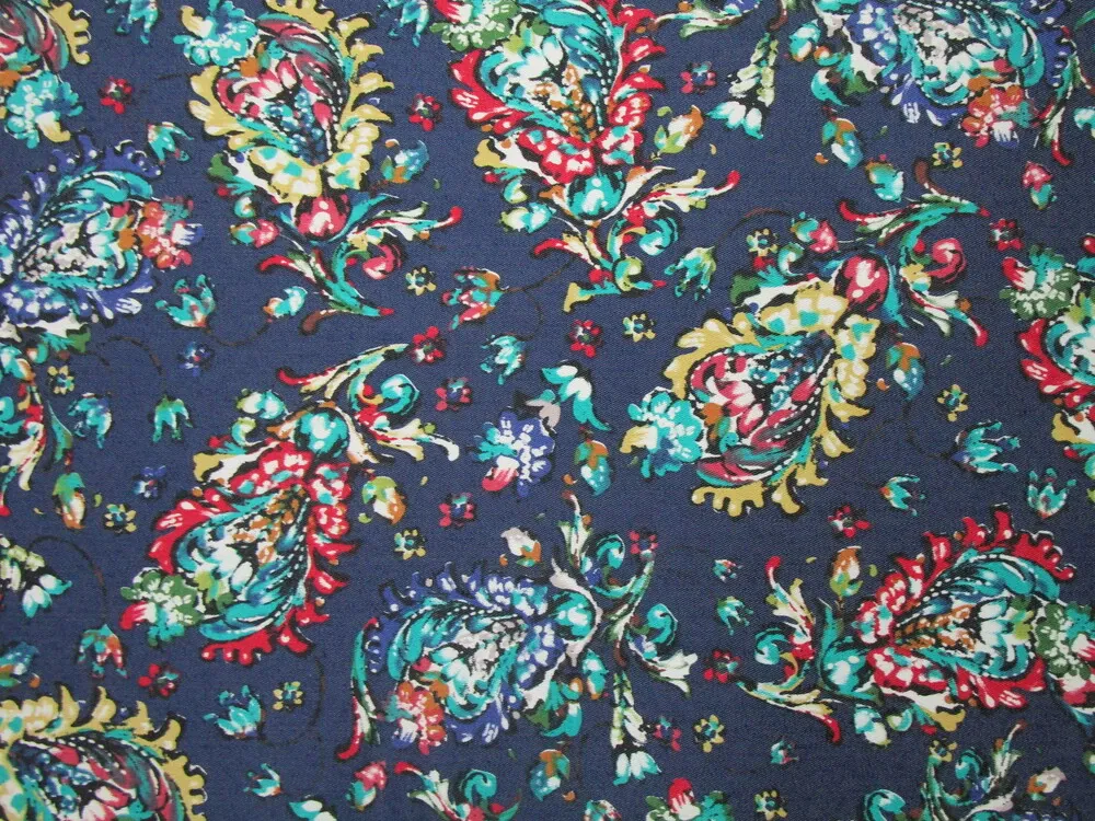 Riflovina modrá "žlto-červeno-zelený vzor"