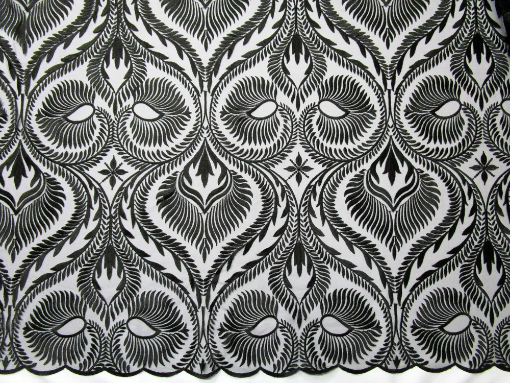 Krajka čierna Kirsten "ornament"
