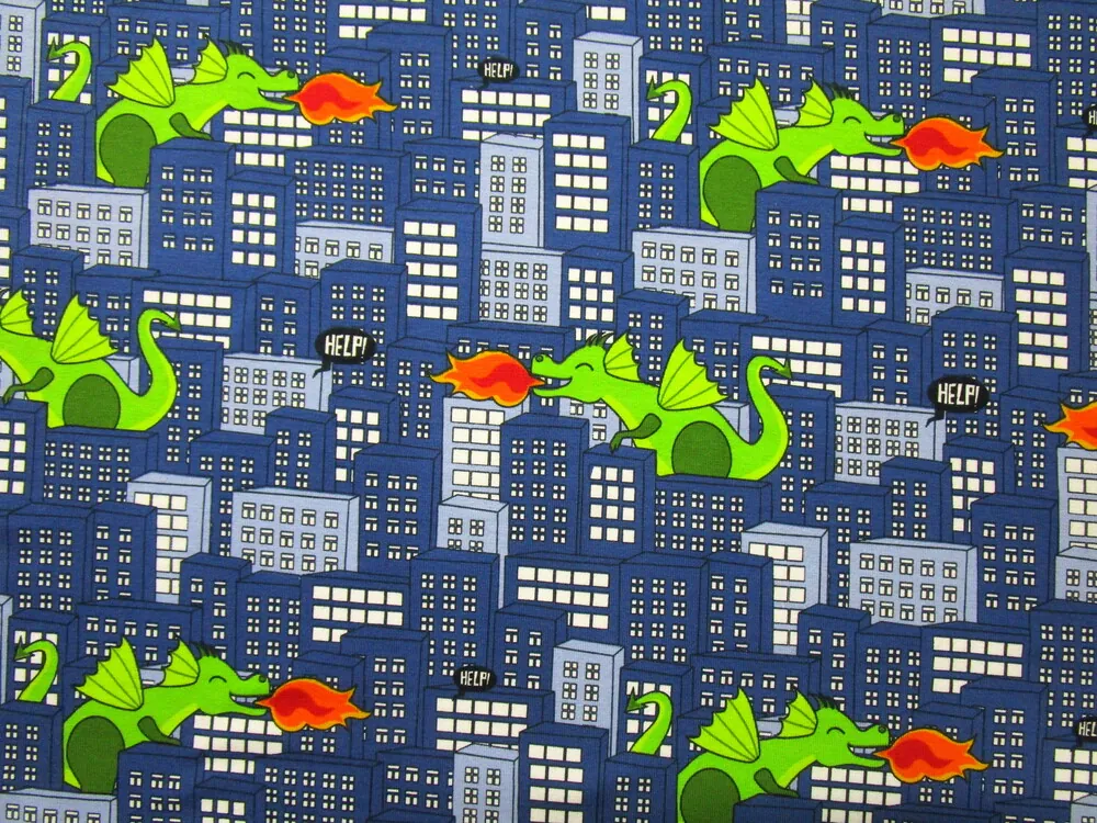 Úplet bielo-modrý "dráčik" 