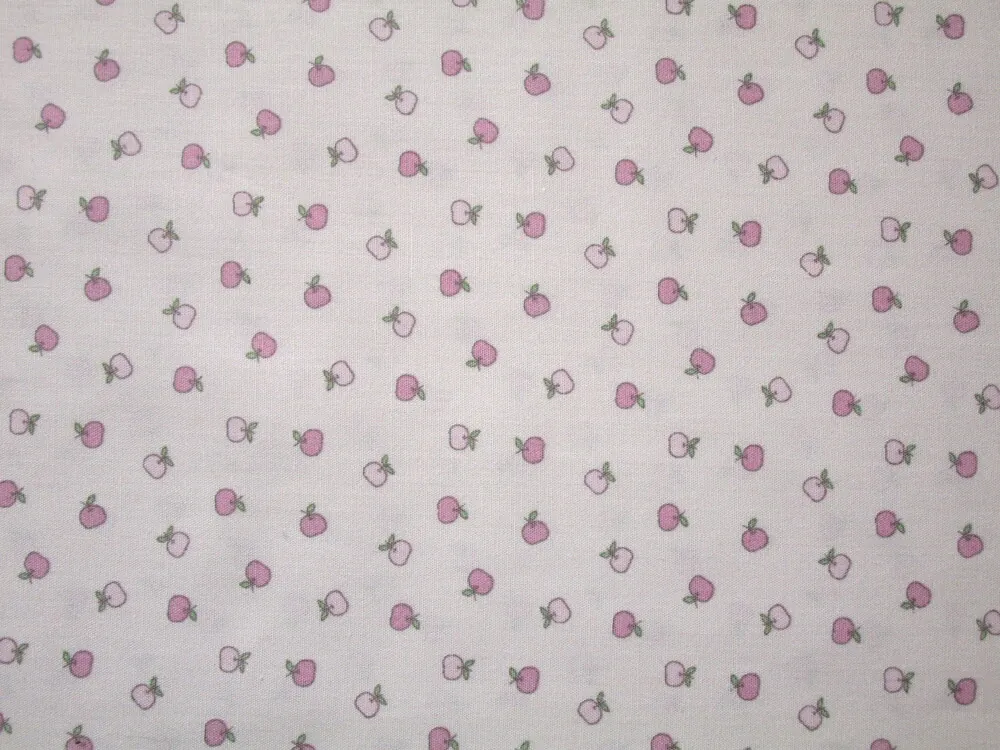 Bavlna púdrová "ružové jabĺčka" 