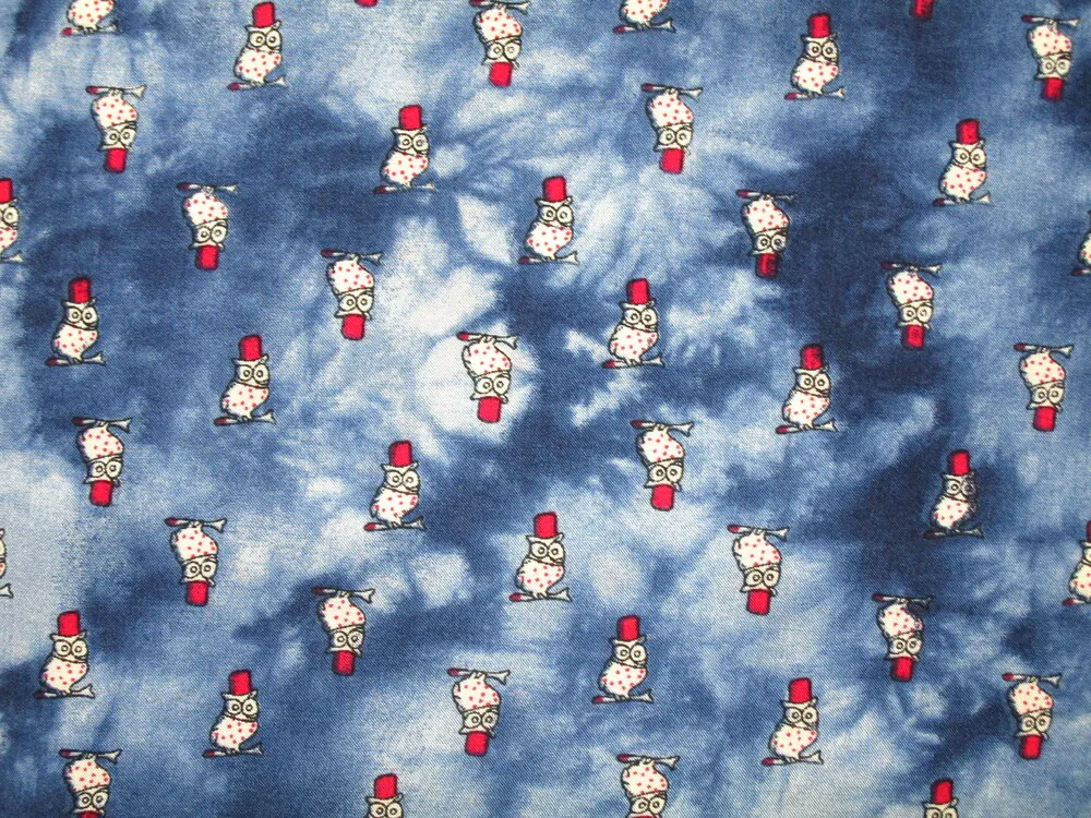 Šatovka modrá batika "sova"
