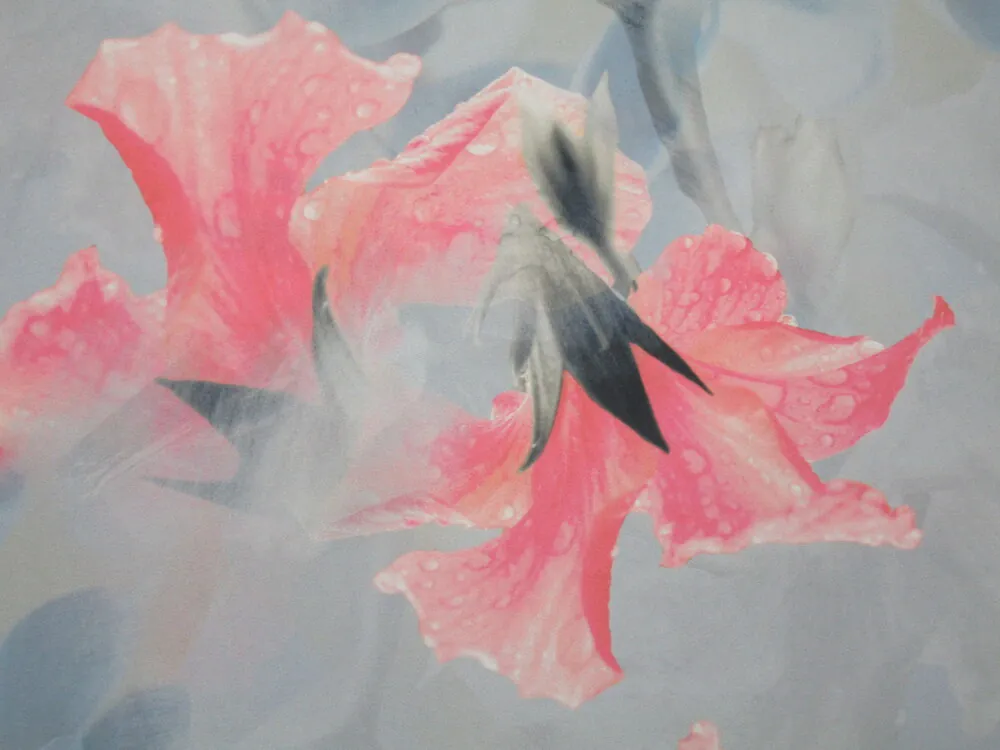 Šatovka sivo-modrá "kvety"