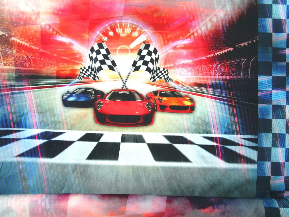 Úplet "autá" - raport, digitálna tlač