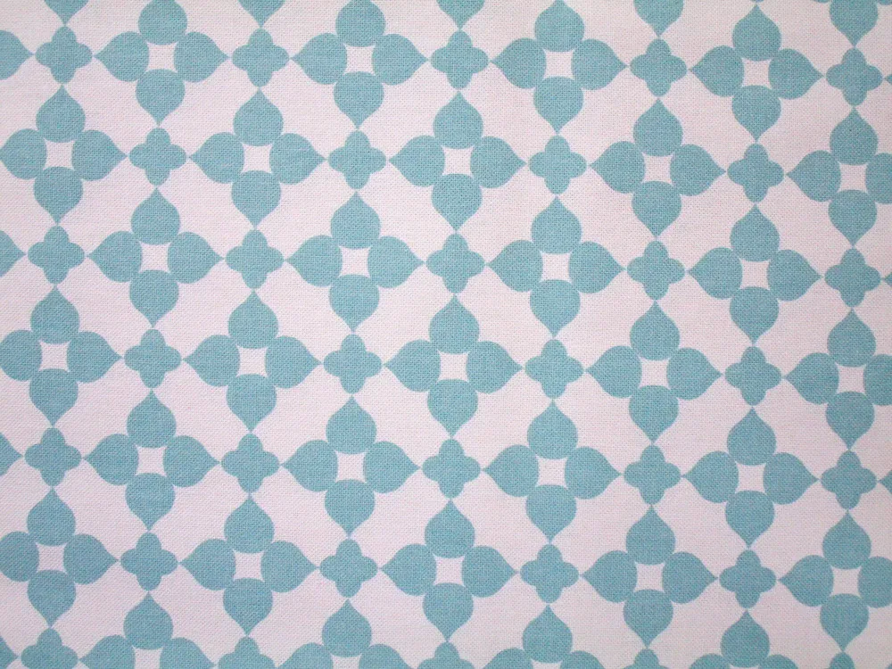 Poťahovka biela "mint ornament" 