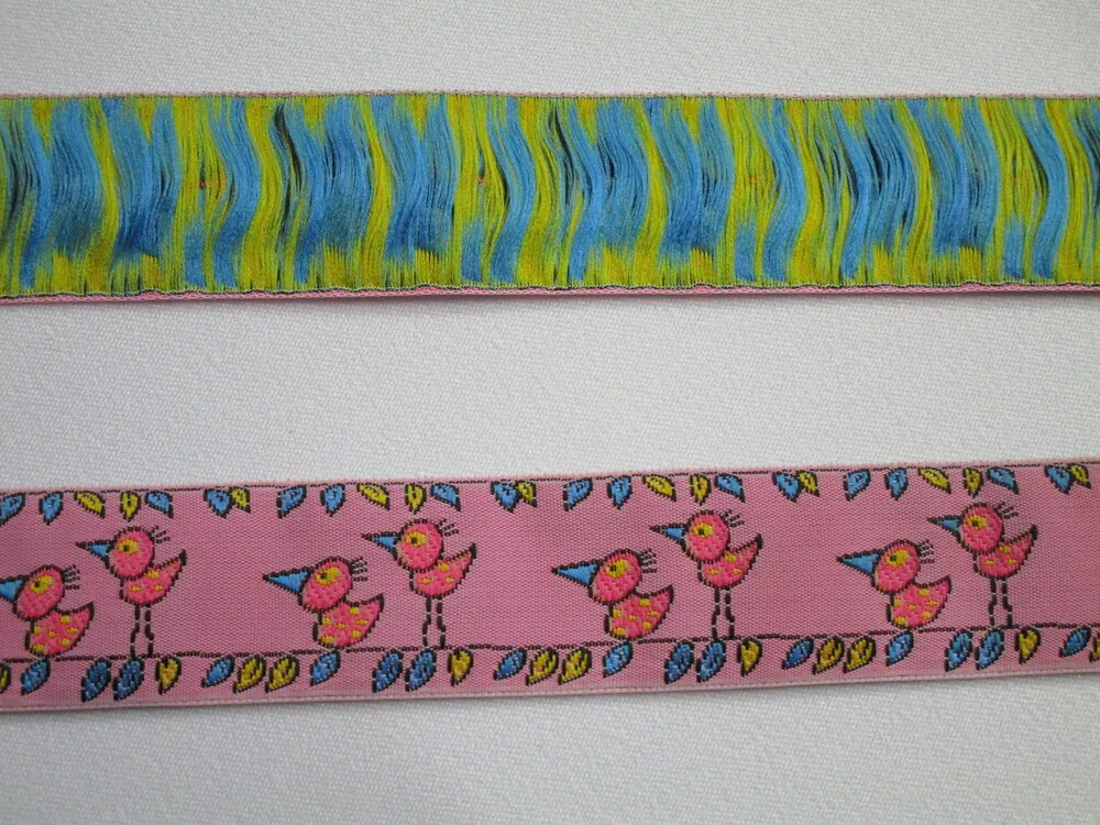 Stuha ružová "vtáčiky"