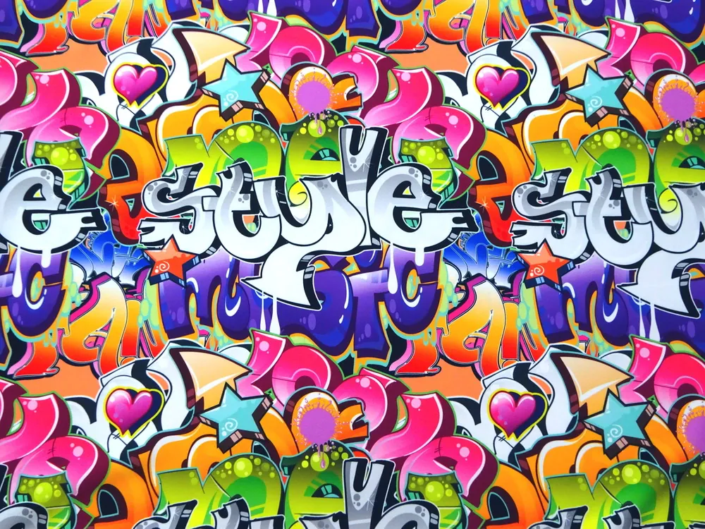 Šatovka Barbie pestrofarebná "grafity" 